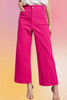 Soft Washed Cropped Leg Pants