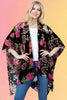 Japanese Floral Velvet Kimono