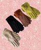 Cute As A Button Gloves: Oat