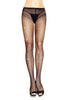 Lycra Fishnets Panty Hose w/ Rhinestones: Black