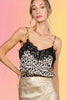 Lace Trim Leopard Camisole