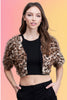 Fuzzy Leopard Bolero