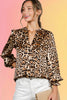 Silky Leopard Print Blouse