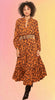 Loose Leopard Shirt Dress