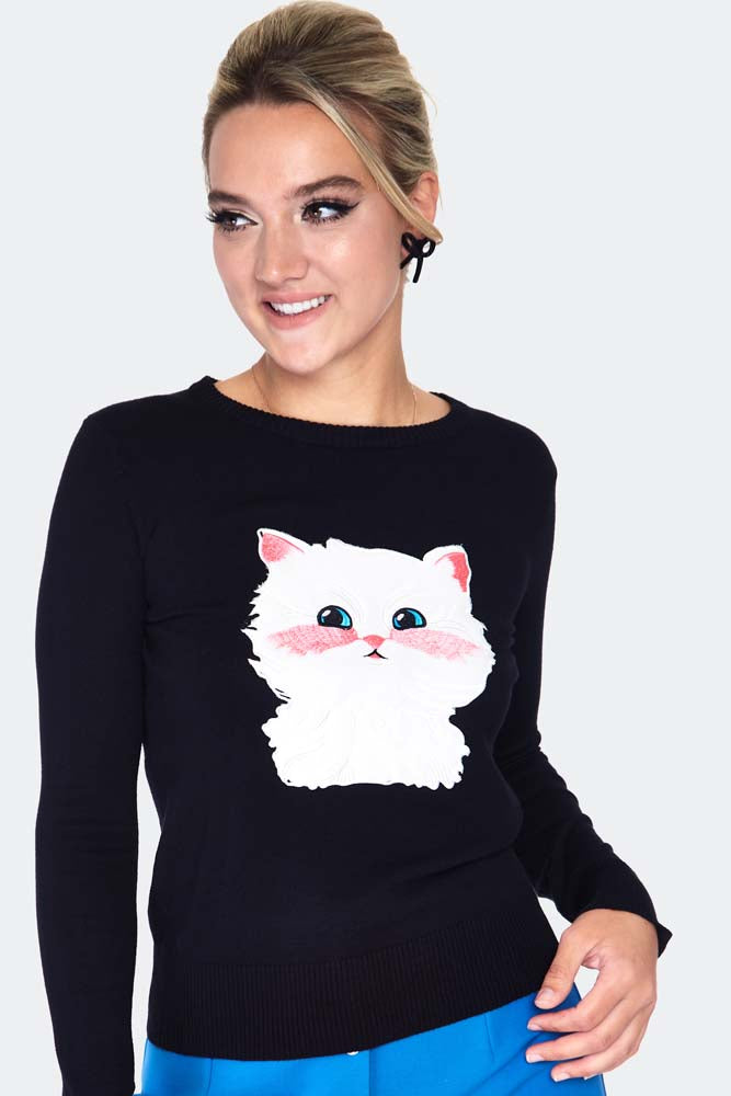 Blushing Kitty Sweater