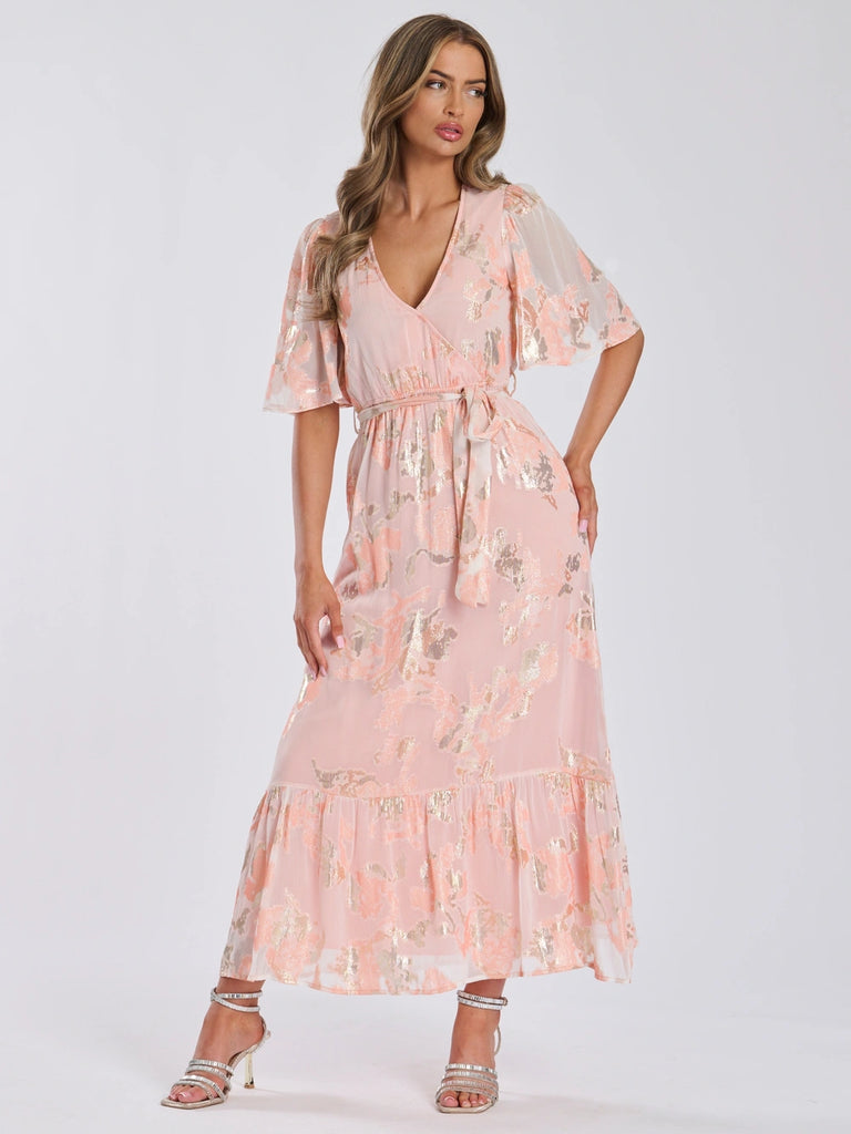 Rose Quartz Metallic Maxi
