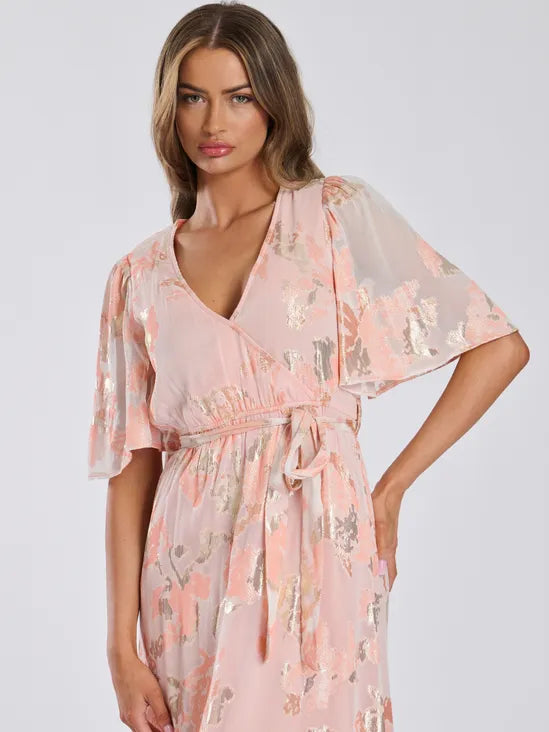 Rose Quartz Metallic Maxi