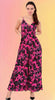 Black Blossoms Flowy Jumpsuit
