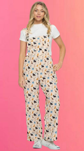 Red Ribbon Smocked Jumpsuit