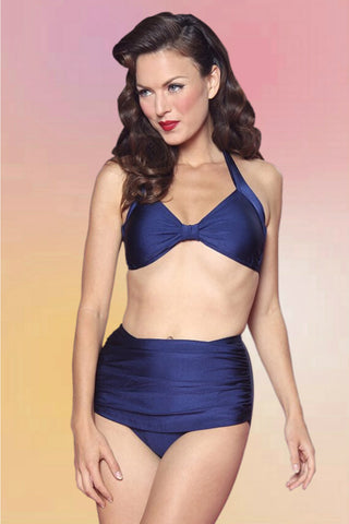 Vintage Style 1 Piece Swimsuit: Candy Stripes
