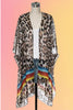 Leopard Rainbow Sheer Kimono