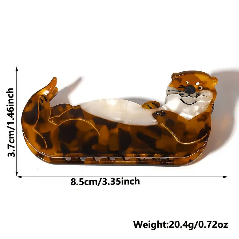 Adorable Otter Hair Claw