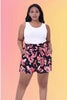 Paper Flower Hi-Waisted Shorts
