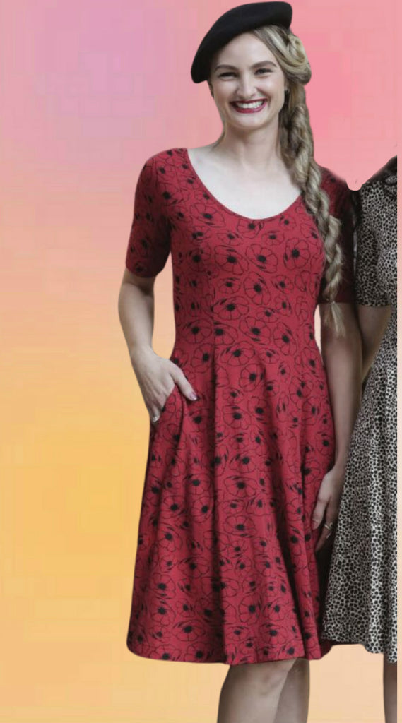 Wander Through The Poppy Fields Dress