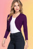 Scallop Edge Bolero: Purple