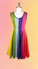 Prismatic Rainbow Dress