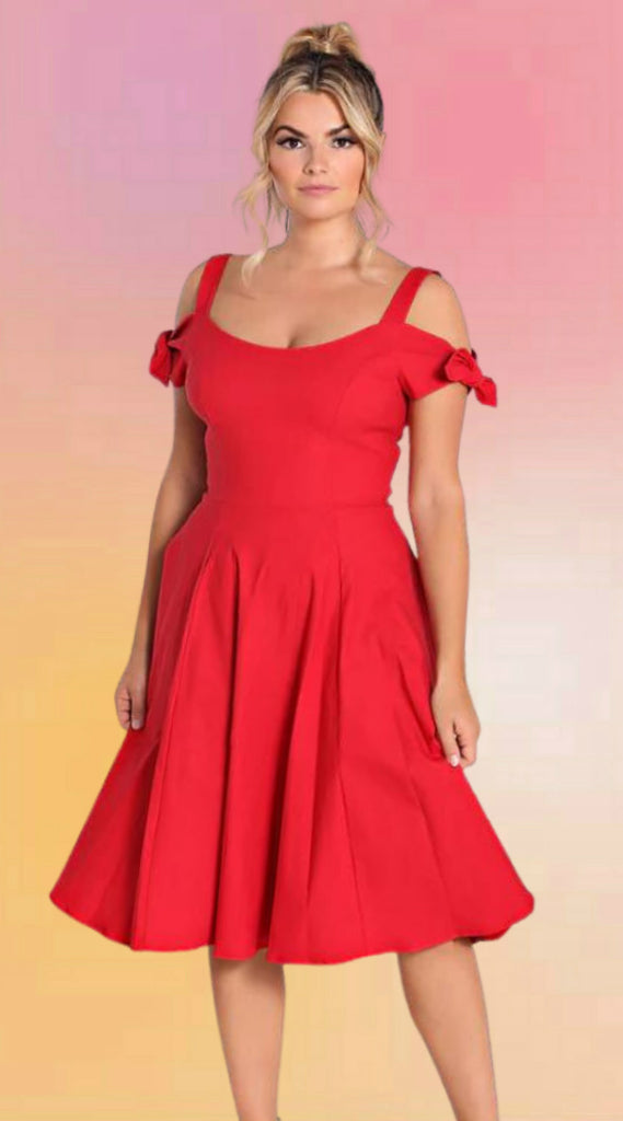 Red And Waiting Dress