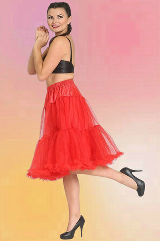 Red Swing Circle Skirt