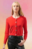 Sylvie Crystal Button Front Cardigan