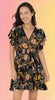 Ruffled Bouquet Mini Dress