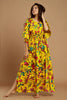 Sunny Jungle Bird Print Caftan
