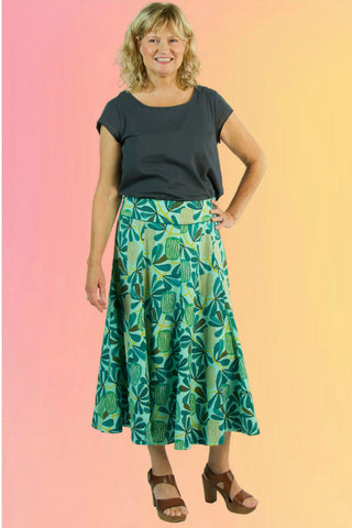 Reversible Snap Skirt: Buttercup Fields