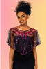 Sequin Embellished Shawl: Fuchsia