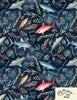 Sailing With Sharks Dress- Only L