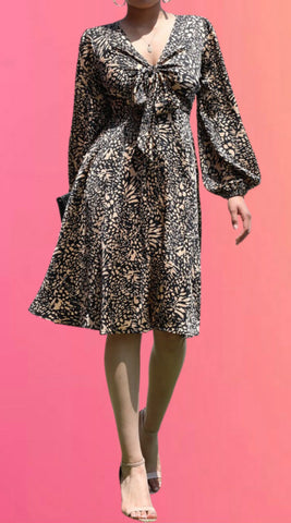 Satin Leopard Maxi Dress