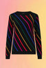 Sliding Rainbow Striped Sweater