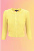 Vintage Style Crochet Cardigan: Soft Yellow
