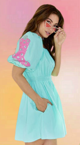 Grand Palm Shirt Dress