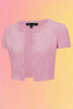 Short Sleeve Crewneck Crop Card: Light Pink