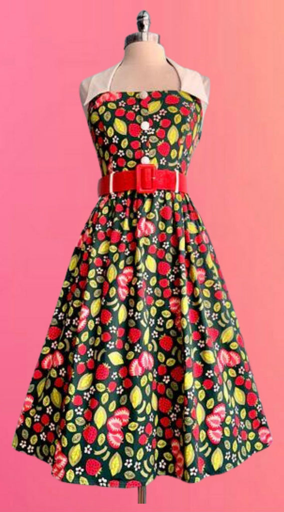 Strawberry Patch Swing Dress