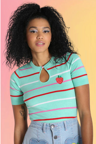 Candy Parlour Striped Shirt: Bubblegum