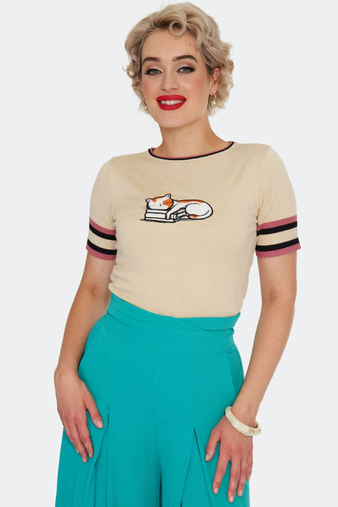 Bookstore Cat Sweater