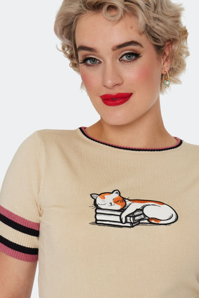 Bookstore Cat Sweater