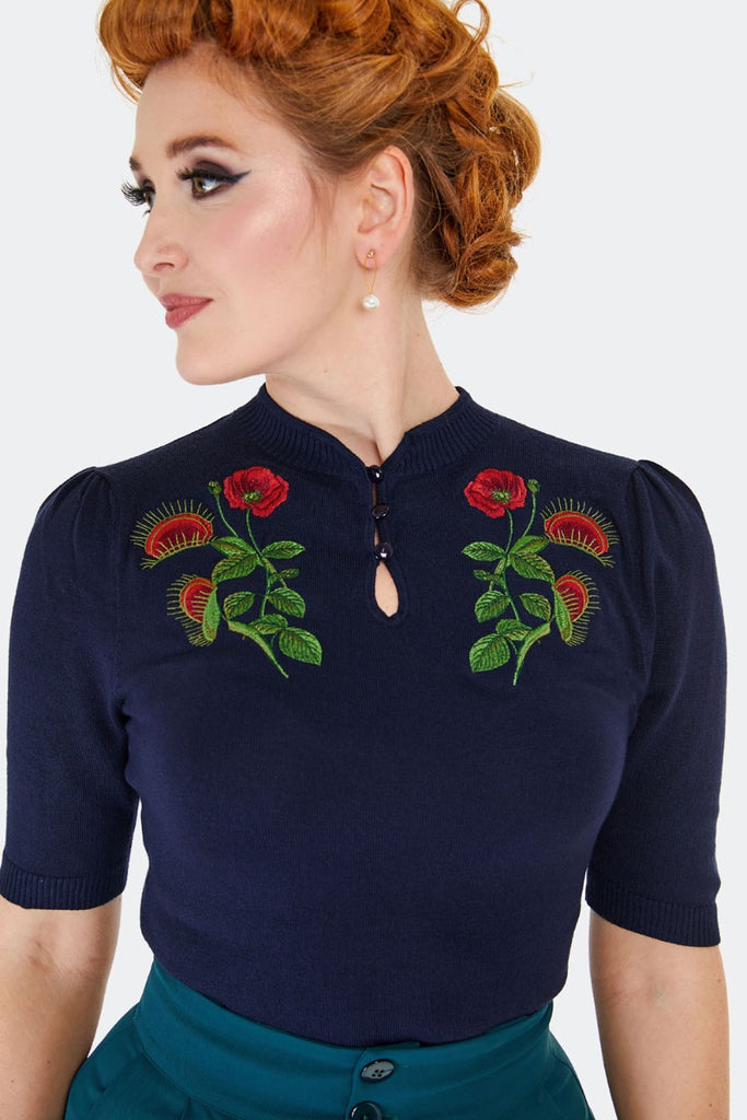 Venus Fly Trap Sweater