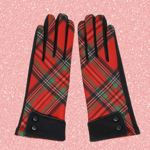 Black and Leopard Gloves
