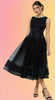 Tiffany Pearl Sheer Tulle Midi Dress