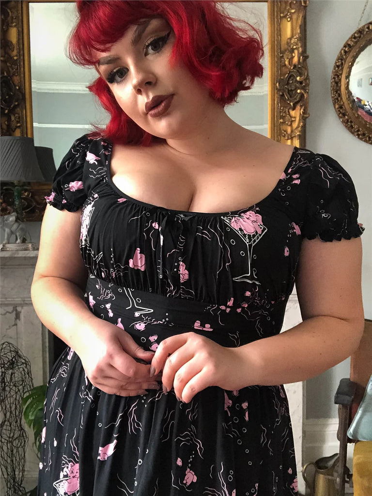 Tipsy Pink Elephants Dress