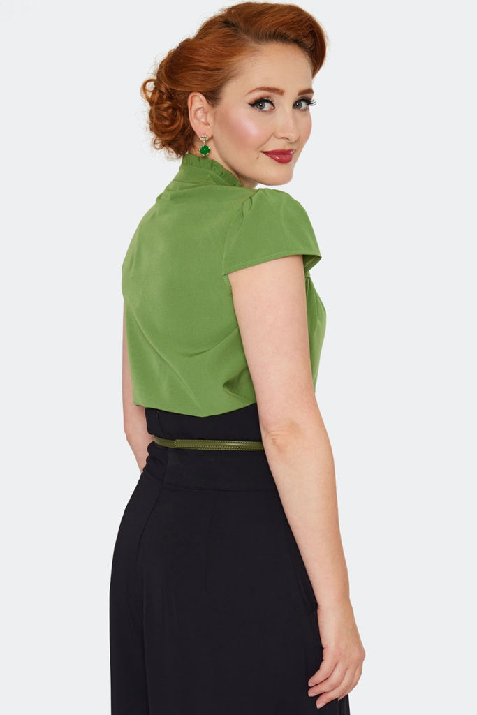 Chartreuse Muse Blouse