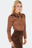 Embroidered Brown Cowgirl Shirt