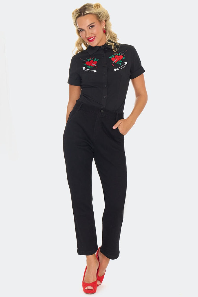 Hearts And Daggers Western Shirt