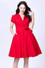Red Set Go Swing Dress