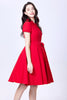 Red Set Go Swing Dress
