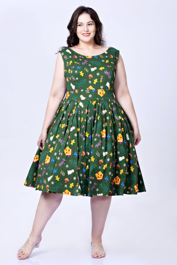 Christmas Classic Swing Dress