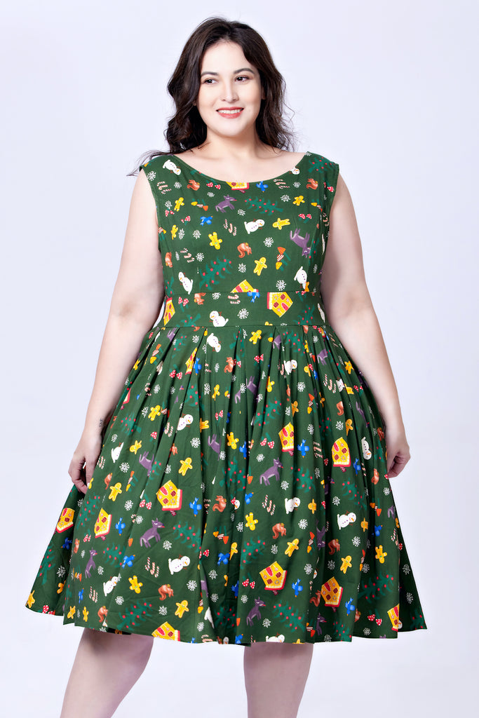 Christmas Classic Swing Dress