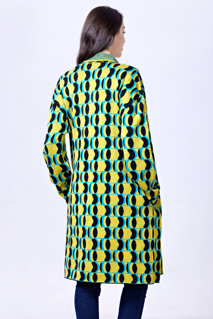 Mid Century Moons Knit Cardigan
