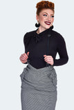 40's Houdstooth Suspender Skirt
